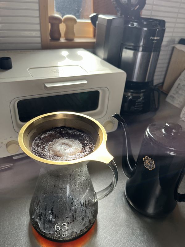 朝のコーヒー